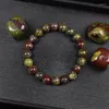 Bracelet de pierre de sang Dragon Natural Strand fait de vraies pierres de pierres bracelets gemmes bijoux femmes hommes authentique jasper sanguin