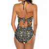 Swimwear's Swimwear Hair anni '80 Sexy Mesh Black Mesh One Piece Swimsuit senza spicco Donne Swiming costume da bagno Acconciatura anni '80 Big