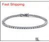 Chains de tennis européennes et américaines Hiphop Tide Men039s Bracelet Zirconmicroenased M Bracel qylmnx nana Shop1908222