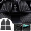 Ford Mustang Car Foot Mats Luxury General Motorsカーペット4ピースの自動車革アクセサリーT240509のフロアマットカーペットカスタムカスタム