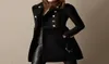 Women039s ull blandar kvinnor Autumn Winter Long Jacket Black Black Double Breasted Belt Slim Fleece Plus Size Ladies Trench4177469