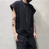 Men's Tank Tops HKSH Tide Punk Summer Retro Cotton Loose Trend Patchwork Vest Chic Fashion Casual Sleeveless T-shirts Dark HK1115
