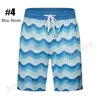 Fashion Brand Men's Wave Patterned Short Sleeved Shirt Beach Hot Shorts Summer Casual Set