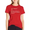Frauenpolos bin ich perfekt?Nr. Lustige sarkastische Unterachievers T-Shirt Tees Shirts Grafik Kawaii Kleidung Baumwolle t Frauen