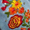 Kvinnors jeans kvinnors blommor broderade pärlor smala passade casual blossade kvinnor breda byxor hög midja jean kvinna på