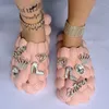 Slippers 2024 Summer Bubble Woman Open Toe Massage Sandals Fashion Peanut Shoes Flip-flops Beach Non-slip Ladies