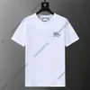 Men Designer Tee T-shirt 24SS MADE IN Italie Lettre imprime à manches courtes Coucle Round T-shirt Femmes Coton Tshirts White Blanc Black M-xxxl