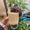 Mini borsetta che spara agli oggetti di scena per bambini rattan diagonale a croce di bambù intrecciata graziosa zaino in pino cesto in pino 78% all'ingrosso all'ingrosso