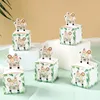 Enveloppe cadeau Jungle Animal Candy boîtes safari anniversaire pour enfants emballage Boîte d'emballage sauvage un bébé de décoration de baby shower sac