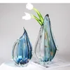 Vasos Ornamentos de vasos de vidro transparentes Arranjo de flores Acessórios de decoração hidropônica seca
