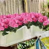 Fiori decorativi 1pc Silk Begonia Piante artificiali per accordo floreale per casa Decorazione di forniture per matrimoni natalizie fai -da -te decorazione