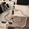 Collier courte chaîne de perle collariques orbitales chaînes clavicules perlwith bijoux féminin cadeau 02 338m