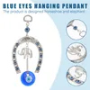 Decoratieve beeldjes Blue Eye Charme Turkse ogen hanger hangende hoefijzer zegening decor vormlegering