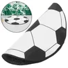 Tappeti tappeti calcio rotonda area di calcio Circolo di calcio nero check tappeti tappeti tappeti da pavimento 60 cm cuscinetti non colpiti