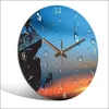Zegary ścienne wysyłaj zdjęcia dostosuj zegar sztuki WALL Home Dekoracja mody cichy kwarc rodzinny prezent świąteczny 12-14 Q240509