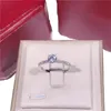 여자 고급 다이아몬드 반지 18K 도금 금음 러브 약혼 반지 트위스트 빈티지 러브 링 다이아몬드 결혼 선물 ZL015 C4