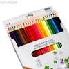 Ołówki naturalne opowieść kolorowy zestaw ołówków do rysowania 12/18 Różne kolorowe ołówki Krayon School School Supplies D240510