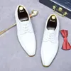 Повседневная обувь эст кружевное деловое офис формальный подлинный кожаный итальянский мужчина белое свадебное платье Оксфорд