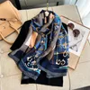 Sciarpe primaverile Scarf Design da donna Luxury Design Silk Smooth Muslim Basw Scialle Beach180 90 cm 2024