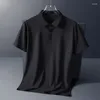 Herren Polos Solid Color Slim Fit Mens Summer Model Marke Herren Kleidung Baumwollpolo -Hemden für lässiges Revers Kurzarm 2024