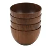 Bowls 4 Pcs Creative And Simple Wooden Bottomless Bowl Practical Soup For Restaurants Els