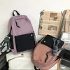 Rucksack 2024 Ladies Laptop Rack Packtaschen für Männer Frauen Unisex tragbare Reisetasche Mode Canvas Langkapazität College Schoolbag