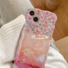 Snow Mountain Flower Pink Phone Case For IPhone 15 13 14 12 Pro Max 15promax Protection Cases Back Cover 1pc