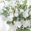 Dekorativa blommor kransar 5 gafflar 20 huvuden stora siden rose för bröllopsdekor julkransar hem dekorativ bonsai fotografering rekvisita konstgjorda blommor