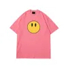 Summer T-shirt designer men and women short-sleeved smiley face printed T-shirt American high street trend casual shirt