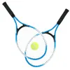 Ensemble de 2 enfants raquette de tennis pour l'entraînement en fibre de carbone Top en acier matériau en acier avec balle gratuite 240509