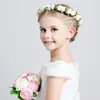 2016 Mariage chaud Bridal Girl Fleur Fleur Couronne Bandon Pink White White Rattan Garland Hawaii Flower One Piece Chevaux Accessoires de cheveux 217M