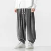 Pantaloni maschili uomini vintage harem streetwear uomo sciolto casual harajuku in stile coreano in stile elastico jogger oversize pantalone 5xl 5xl