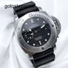 Chronograph Wrist Watch Panerai Luminor Machinery Automatic Machinery Swiss Men's Imperproping Luminous Back Transparent Localiers Watch Pam01024 44mm