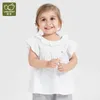 Magliette per bambini abbigliamento per bambini goccia senza maniche in cotone solido per ragazze vestiti per ragazze rotonde vestiti casual vestiti per bambinil2405