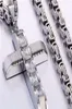316l en acier inoxydable Juif Jewlery Byzantine Box Link Chain Collier Pendants pour hommes Femmes Hip Hop Accessoires K35907853425