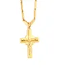 Men039S Hanger 18 K Solid Fine Yellow Gold GF Charm Lijnen ketting sieraden fabriek God cadeau7200958