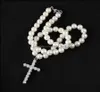 Naszyjniki wisiorek wisiorki biżuteria Pearl łańcuch Naszyjnik Hip Hop dla kobiet mężczyzn 8-10 mm Perły Krzyki Link Vintage Dift8356981