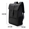 Schooltassen Herenleer Backpack Laptop voor 14 inch waterdichte reiswandelbedrijfsrugzakken