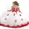Vestido de baile de design novo Festa de aniversário da bebê de Natal, vestidos de princesa, crianças vestidos de festa de festa, vestidos de flor de flor 268a