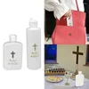 Bouteilles de rangement 2 / 3pcs Creative Jesus Cross Pattern Bottle Holy Water Water Sturdy Portable Durable Prime Church