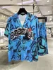 Élégant créateur de chemises décontractées pour hommes alphabet 3d Summer Summer Resort Summer Shirt Set Taille M-XXXL # A8