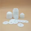 3pcs 50 ml Rollo de plástico en botella Aceite esencial Perfume Tubo vacío Venta caliente Container de desodorante blanco