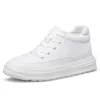 Chaussures décontractées baskets en cuir masculin ascenseur de hauteur noire augmentant les hommes 6 cm 8cm de lifting blanc masculino plus grand