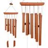 Dekorativa figurer Wind Chime Bamboo WindChimes OutDecorates 10-tube trä Multi-rörmusik Small Pendant