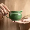 Pucharki herbaty 200 ml Celadon Glazed Cha hai japoński styl Akcesoria odporne na porcelanę Retro Cup