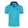 Golf-T-Shirt für Männer, die kurze Ärmeln atmungsaktivem Polo-Hemdknopf Sommerpullover Modetrend T-Shirt Man Streetwear Tops 240510
