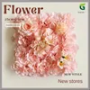 Decorative Flowers 60 40cm Artificial Flower Wall Background Decor Wedding Shop Decoration Hangings Dahlia Rose Row