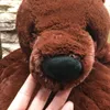 1m Big Simulation Brown Bear Plelight Toy Byled Animal Gigante Mr.Boss Teddy Bear Plexh Pillow Doll Cushion Kids Birthday Gift 240509