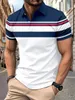 Mens Summer Leisure Business Shortsleeved Color Polo Shirt Beach Style Fashion Mens Lapel Button Tshirt 240430