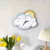 Horloges murales Cloud Cartoon Creative Design Decoration Personnalité Corloge numérique Home Study Study Living Room Studio Shop Art Q240509